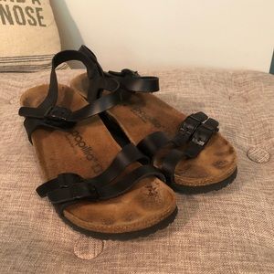 Papillio by Birkenstock black wedge Sandal